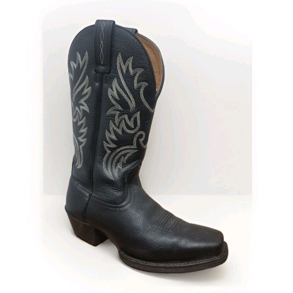 ARIAT Legend Western Cowboy Boots Deertan Black 10002296 35705 Men's Sz 7.5D